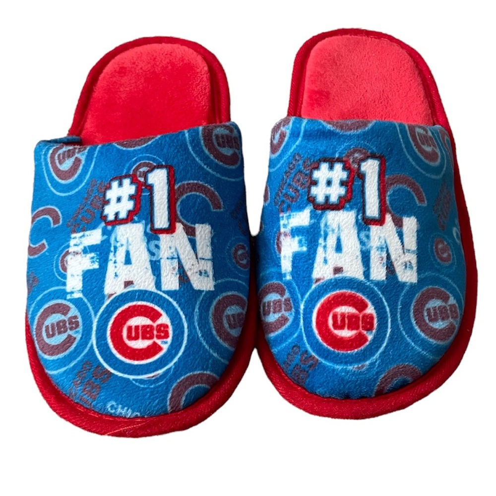 Chicago Cubs #1 Fan Youth Slippers